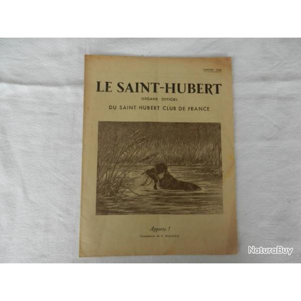 anciennes revues sur la chasse le saint Hubert 1947/48