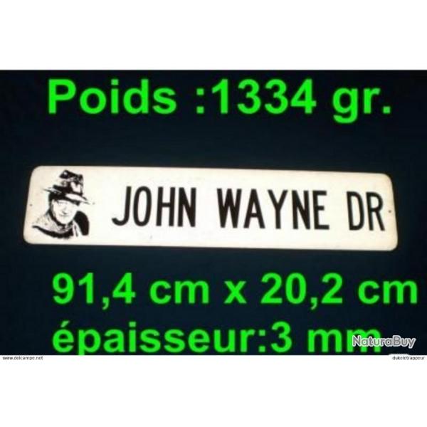 Vritable plaque de rue en l'honneur de John WAYNE ! Collection !!!