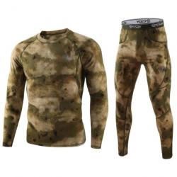 ESDY-Sous-vêtements Thermique Chauds, Camo FG , chasse