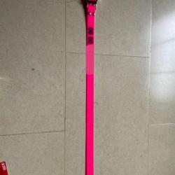Collier de chien gravé taille standard rose