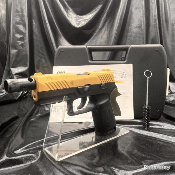 Pistolet Alarme Sig Sauer P320 - GOLD/BLACK - Calibre 9mmPAK pistolet d'alarme