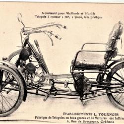 Transport - Tricycle à moteur - Ets Tournois à Orléans