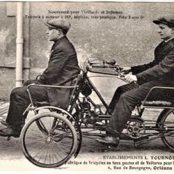 Transport - Tricycle à moteur 2 places - Ets Tournois à Orléans