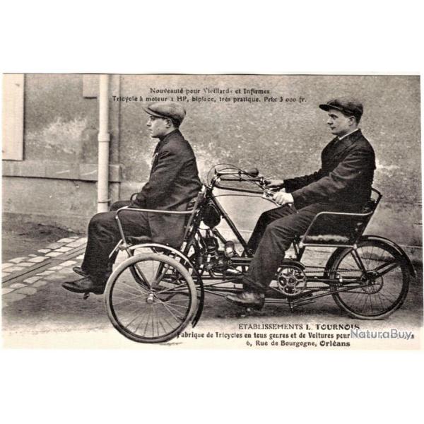 Transport - Tricycle  moteur 2 places - Ets Tournois  Orlans