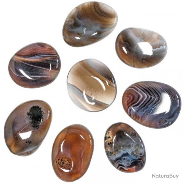 Galet plat agate de Botswana - A l'unit