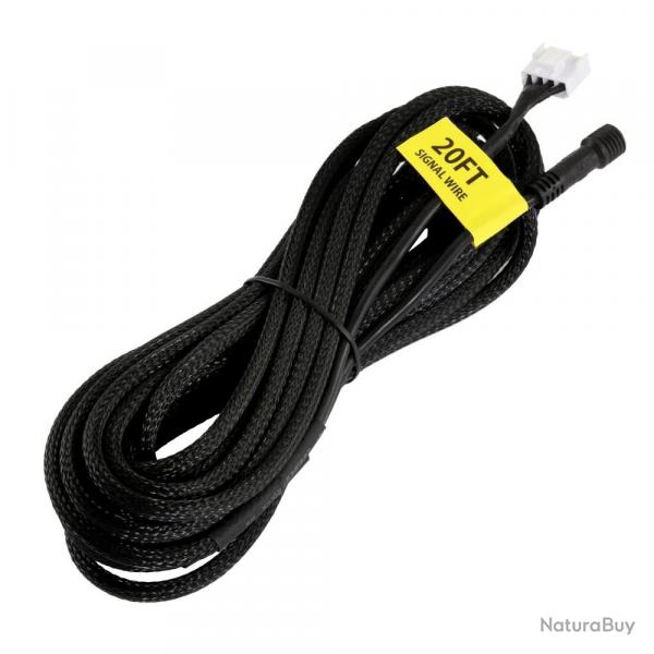 Auxbeam Cble d'extension de 6m pour panneau de contrle