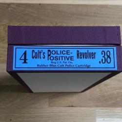 Boite Colt Police Revolver 4" .38 S&W Reproduction toute boite Colt du même genre chez Khristore