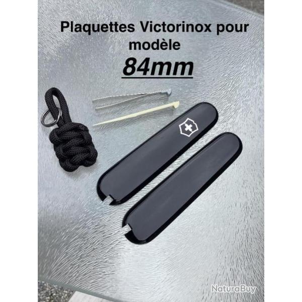 Neuf Ctes / Plaquettes Original Swiss Victorinox 84mm + Pincette/Cure-dent + Noeud paracord
