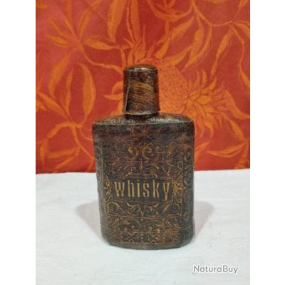 ANCIENNE FLASQUE À alcool en étain datée 1815 EUR 30,00 - FR