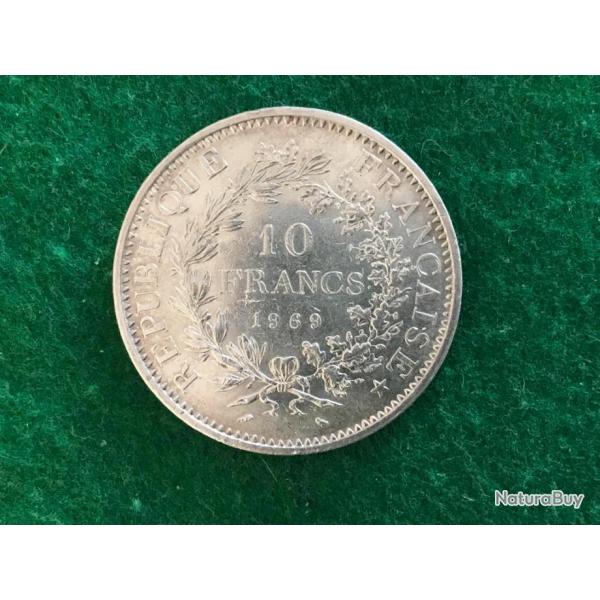 PIECE 10 FRANCS ARGENT 1969