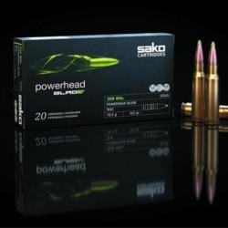 Munitions SAKO calibre 243 Win Powerhead Blade TXM 80gr - 5.2g x20
