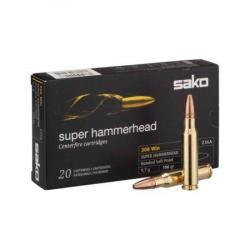 20 munitions SAKO 308 win SUPER HAMMERHEAD SP 180GR 11.7G