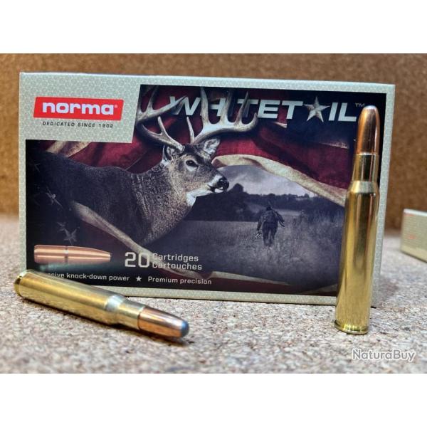 20 BALLES NORMA CAL.30-06 WHITETAIL 11.7g,  Remplace ALASKA , New !!!