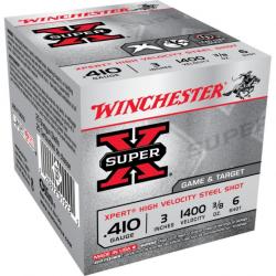 25 cartouches winchester calibre 410 acier 11g n°6