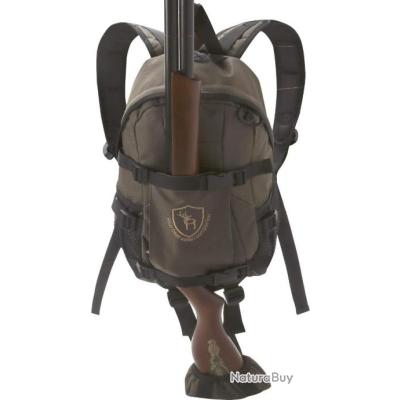 BASSDASH Sac à dos de chasse avec arc/porte-fusil ceinture amovible housse de pluie camouflage sac de chasse 44L