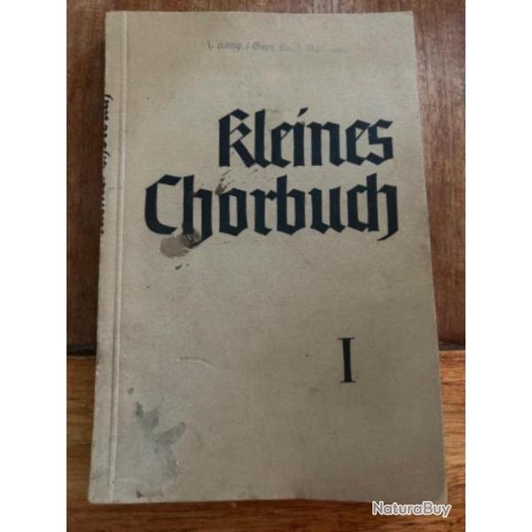 Livre Allemand KLEINES CHORBUCH WW2