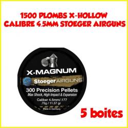 1500 Plombs Stoeger X-Magnum, 4.5 mm 