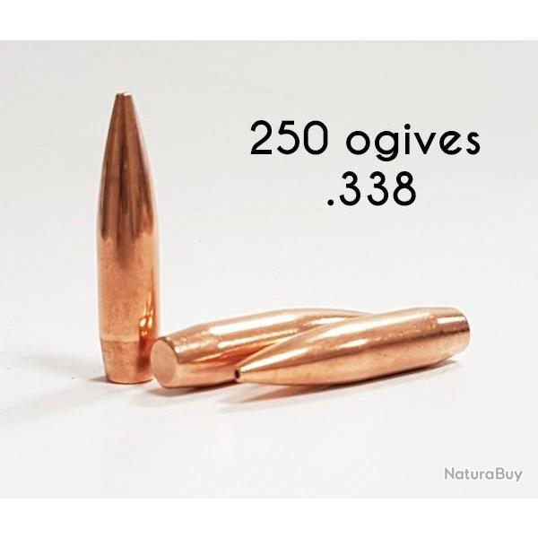 250 OGIVES PARTIZAN CAL 338 250GR HPBT MATCH 