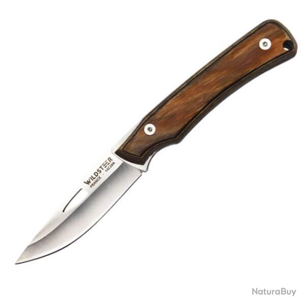 Couteau pliant Wildsteer K-NIF en bois stabilis