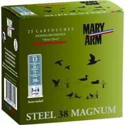 MARYARM Substitut STEEL 38 MAG Bourre jupe Acier nickelé plomb de 3+4