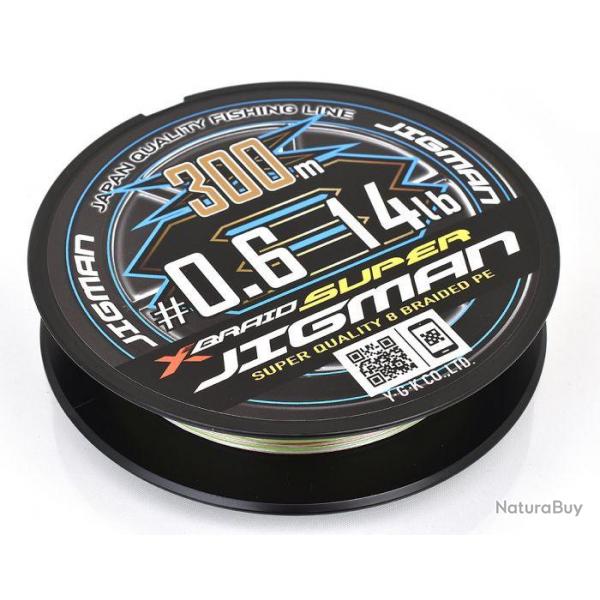 Tresse YGK Xbraid Super Jigman 300m 300m PE 2 15,9kg