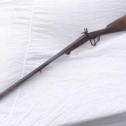 Va-104 ) rare fusil a broches  de femme , a platines , petit  calibre 24
