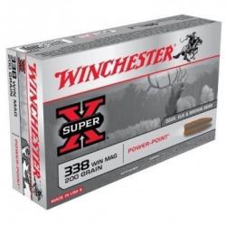 Munitions Winchester 338wm Power Point 200gr 12.96g par 20