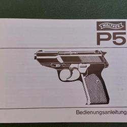 WALTHER P 5 NOTICE