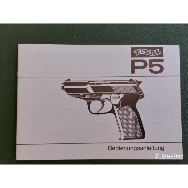 WALTHER P 5 NOTICE