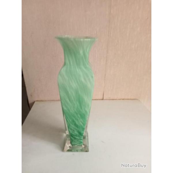 vase soliflore vert hauteur 21 cm