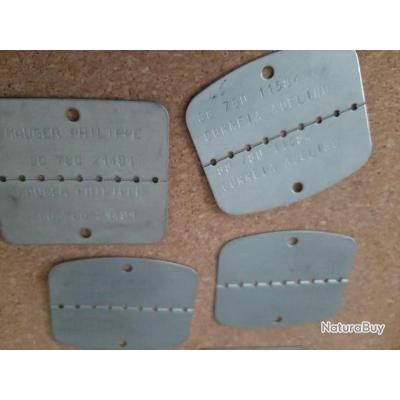 Simon Riley Lot de plaques d'identité militaires américaines en acier