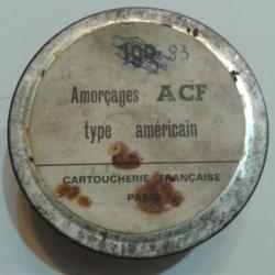 Boite amorces ACF Type américain Calibre 12 Cartoucherie Française