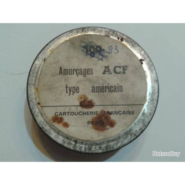 Boite amorces ACF Type amricain Calibre 12 Cartoucherie Franaise