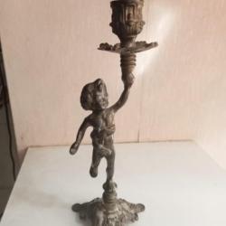 bougeoir en bronze du XIXème hauteur 25,5 cm