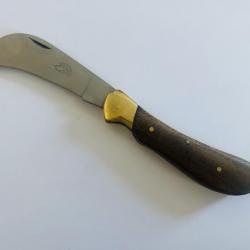 Couteau de poche Serpette palissandre élégance hérisson mitre laiton