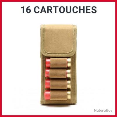 Cartouchière Tactique Molle Calibre 12 – 14 Munitions, Neuve