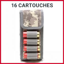 PROMO !! Porte Munitions cartouchière 16 Cartouches ACU calibre 12 et 20