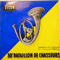 disque 45 tours 45t 30ième bataillon de chasseurs idéal collection insignes