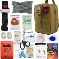 Kit de Survie de Premiers Secours, pour sauver des vies, Tourniquet Bandage Israëlien, Attelle,ect