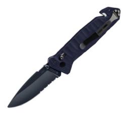 Couteau pliant TB Outdoor CAC® S200 bleu 3 fonctions avec bout rond