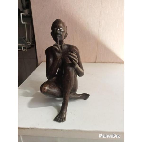statuette art africain sign hauteur 17 cm x 8 cm