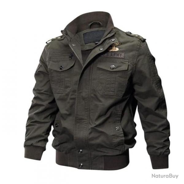 Blouson aviateur coloris VERT ARME du M au 6XL...
