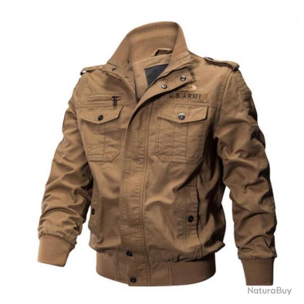 Blouson aviateur coloris BEIGE du M au 6XL