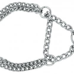Collier d'arrêt 50 cm 2 rangs pour chien