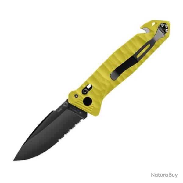 Couteau pliant TB Outdoor CAC 4 fonctions jaune toxifi