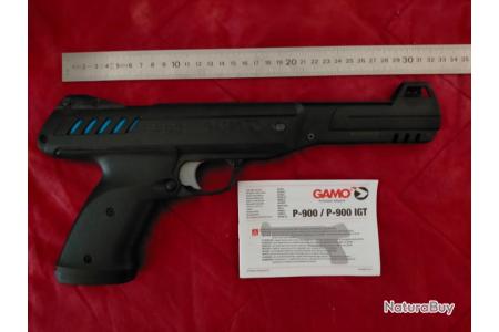 Pack Pistolet GAMO P-900 IGT GUNSET à air comprimé 2,55J Cal. 4,5 mm