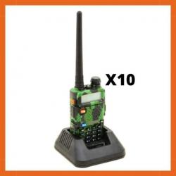 10X Talkie walkie VHF/UHF 144-146/430-440MHZ - FM radio - Bi bande TOP ENCHERE SANS PRIX DE RESERVE