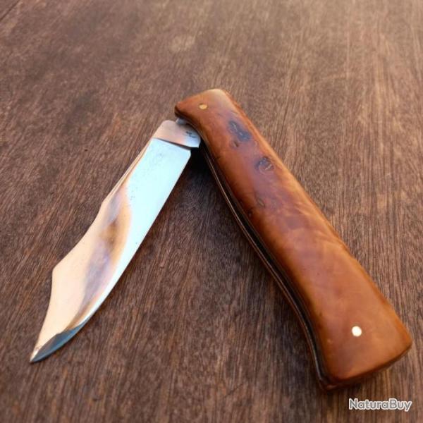Magnifique Couteau DOUKDOUK Grand model Custom Manche en Bois et Marqueterie