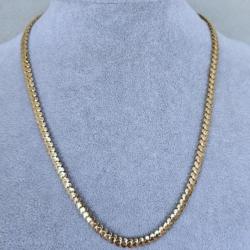 Chaine ancienne en or rose massif 18 carats - collier - maille rare