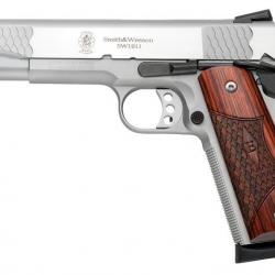 PISTOLET S&W 1911 E SERIES STAINLESS CAL.45ACP